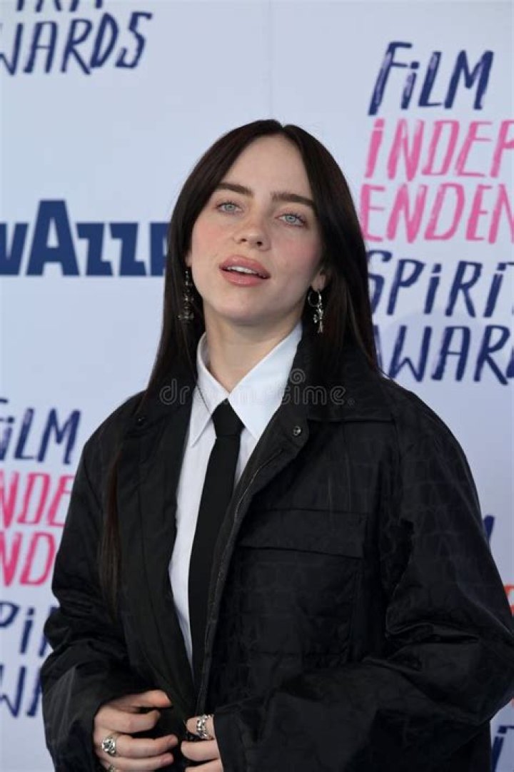 Billie Eilish attends the 2024 Vanity Fair Oscar Party Hosted By Radhika Jones at Wallis Annenberg Center for the Performing Arts on March 10, 2024...
