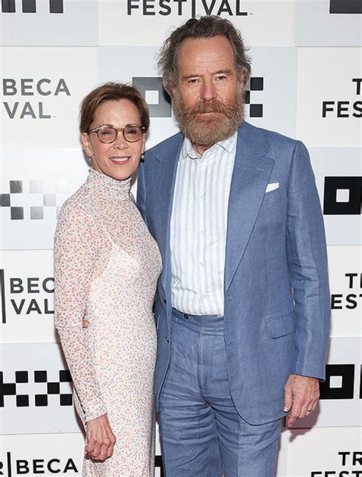 Bryan Cranston with his wife and daughter