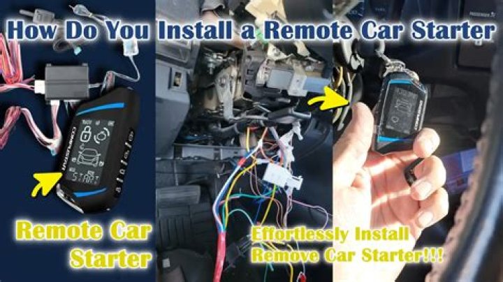 Can I install a remote car starter myself?