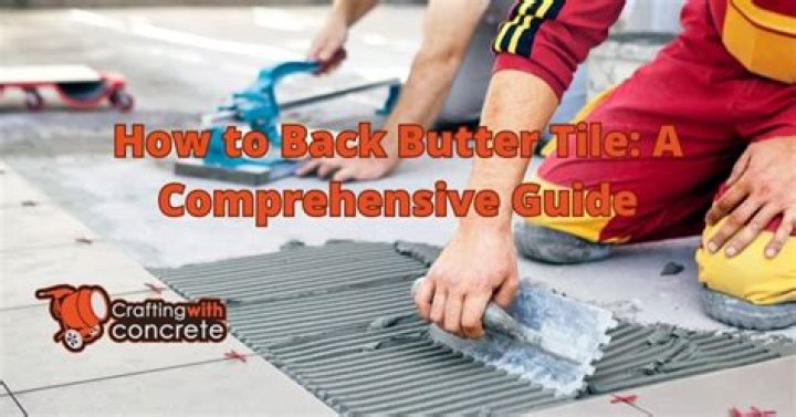 Can you just back butter tile?
