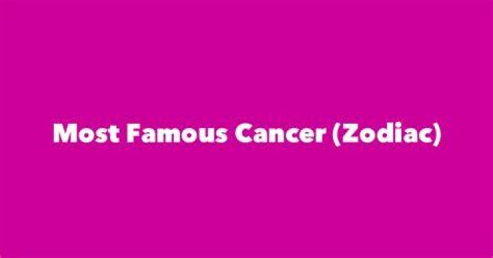 Cancers | Famous Birthdays