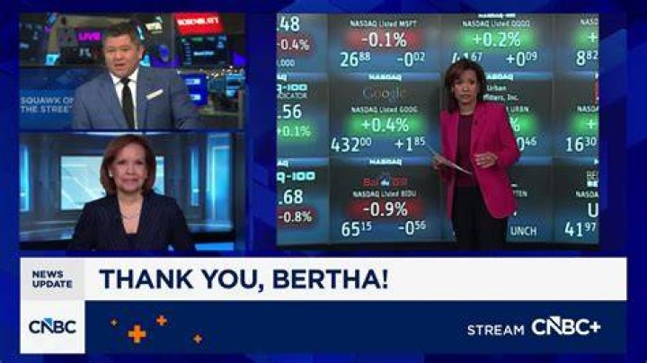 CNBC host, Bertha Coombs with her dog, Rocco