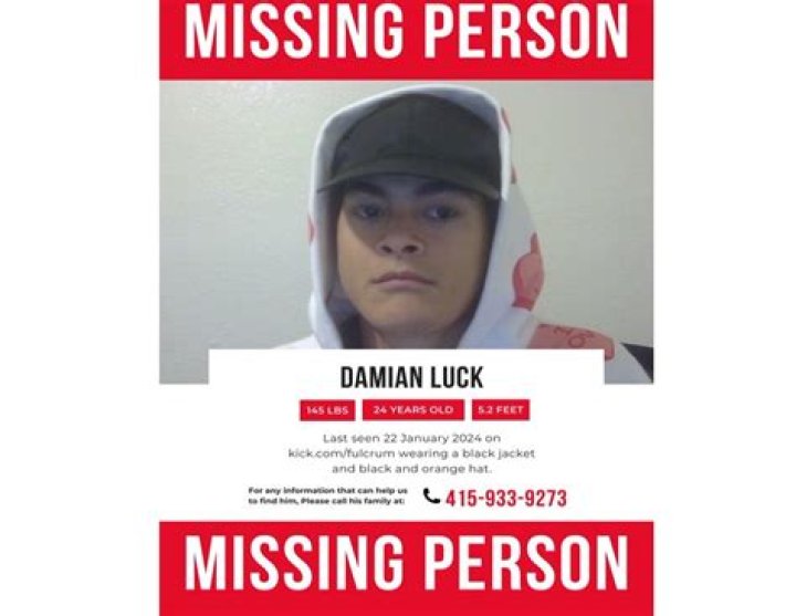 Damian Luck Missing
