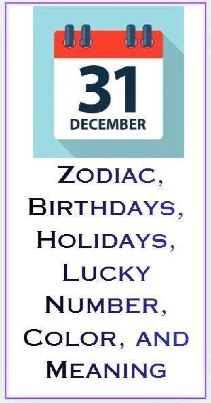 December 31 Birthdays By Profession
