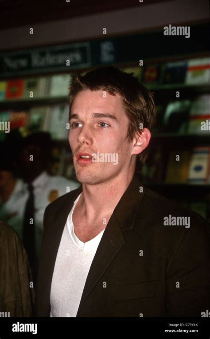 Ethan Hawke and his first wife Uma Thurman.