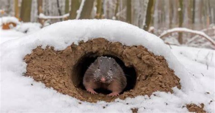 How do moles survive the winter?