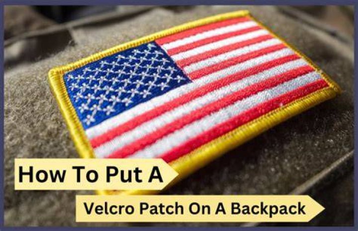How do you attach a patch to a backpack?