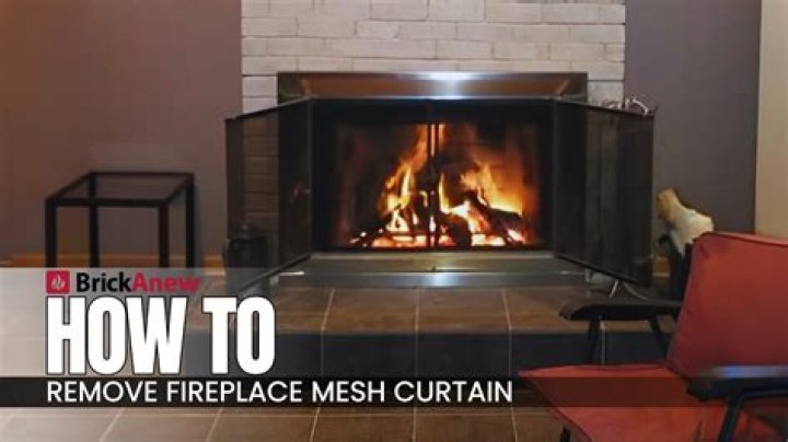 How do you remove a fireplace screen?