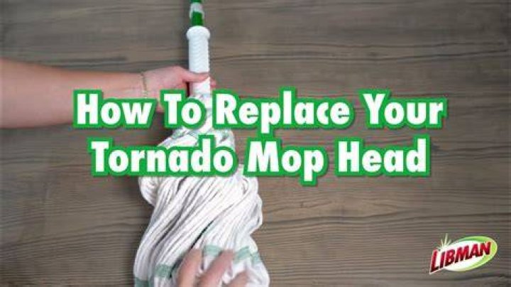 How do you remove a Libman tornado mop head?