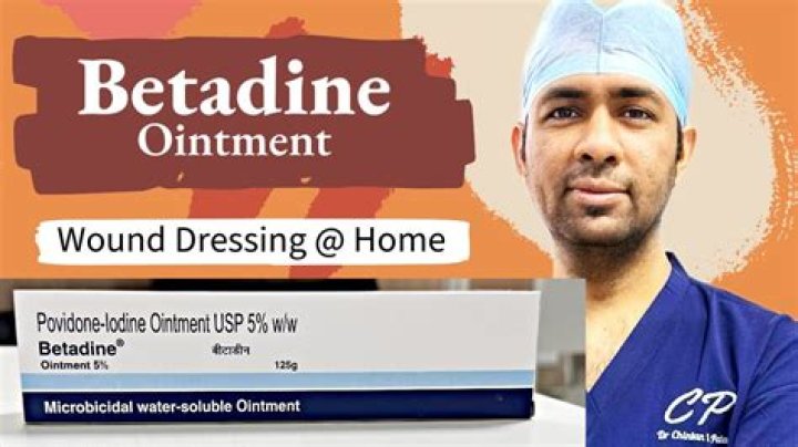 How do you remove Betadine after surgery?