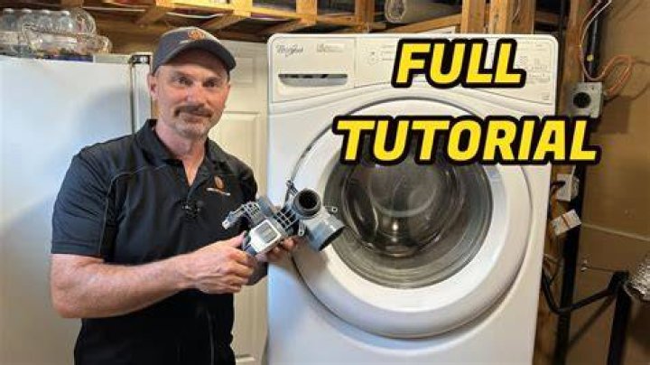How do you replace a water pump on a Whirlpool front load washer?