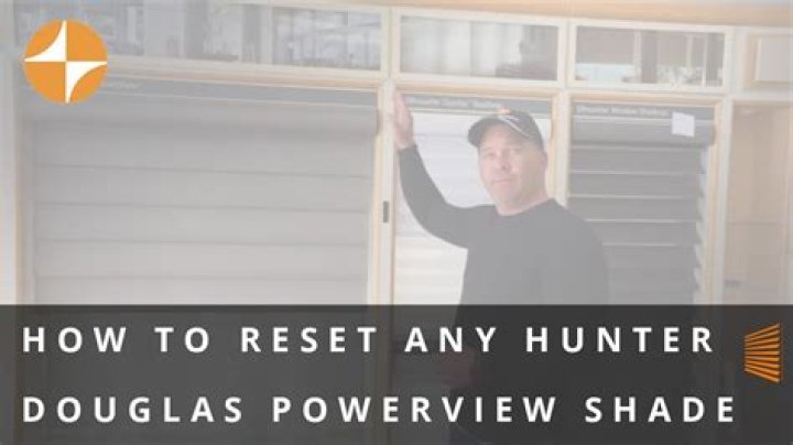 How do you reset Hunter Douglas Powerrise blinds?