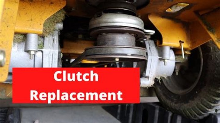 How does a clutch work on a lawn mower?