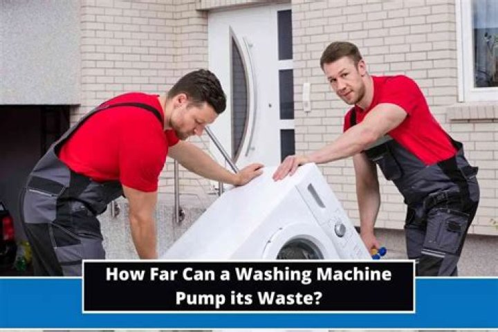 How far up can a washing machine pump water?