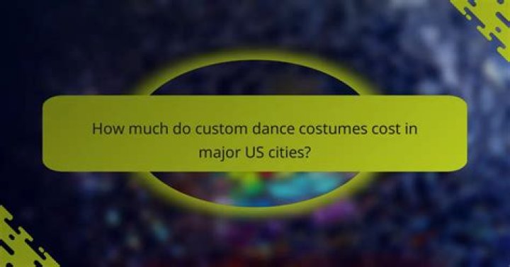 How much do dance costumes cost?