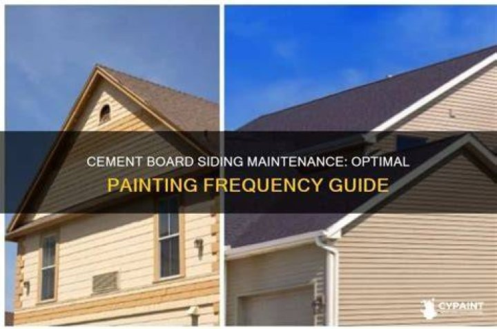 How often does cement board need to be painted?