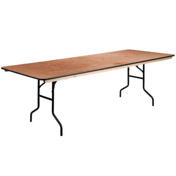 How wide is an 8 foot rectangular table?