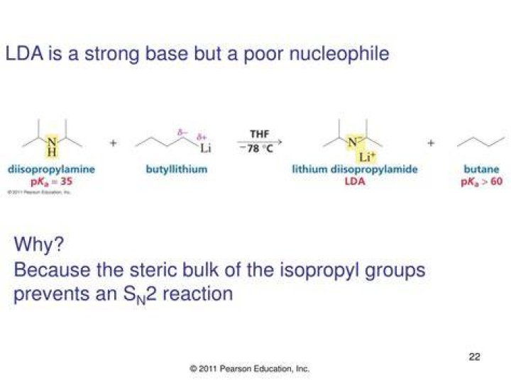 Is LDA a strong base?