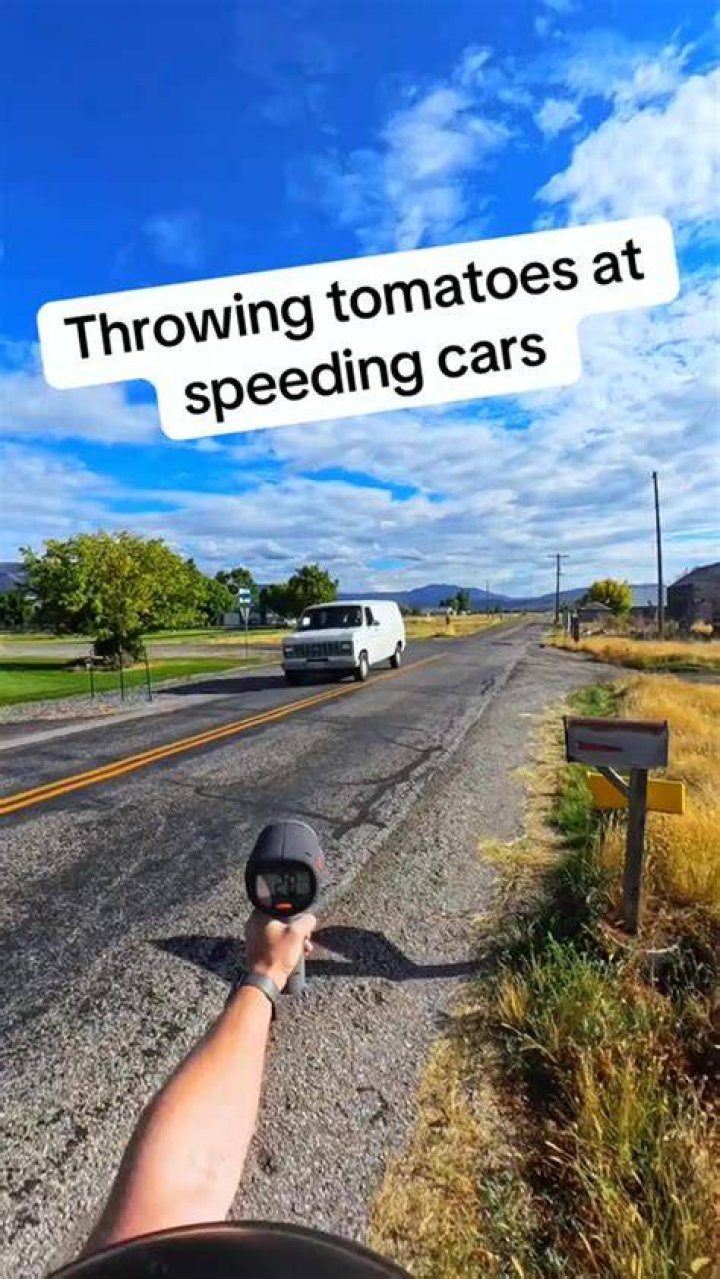Is throwing things at cars illegal?