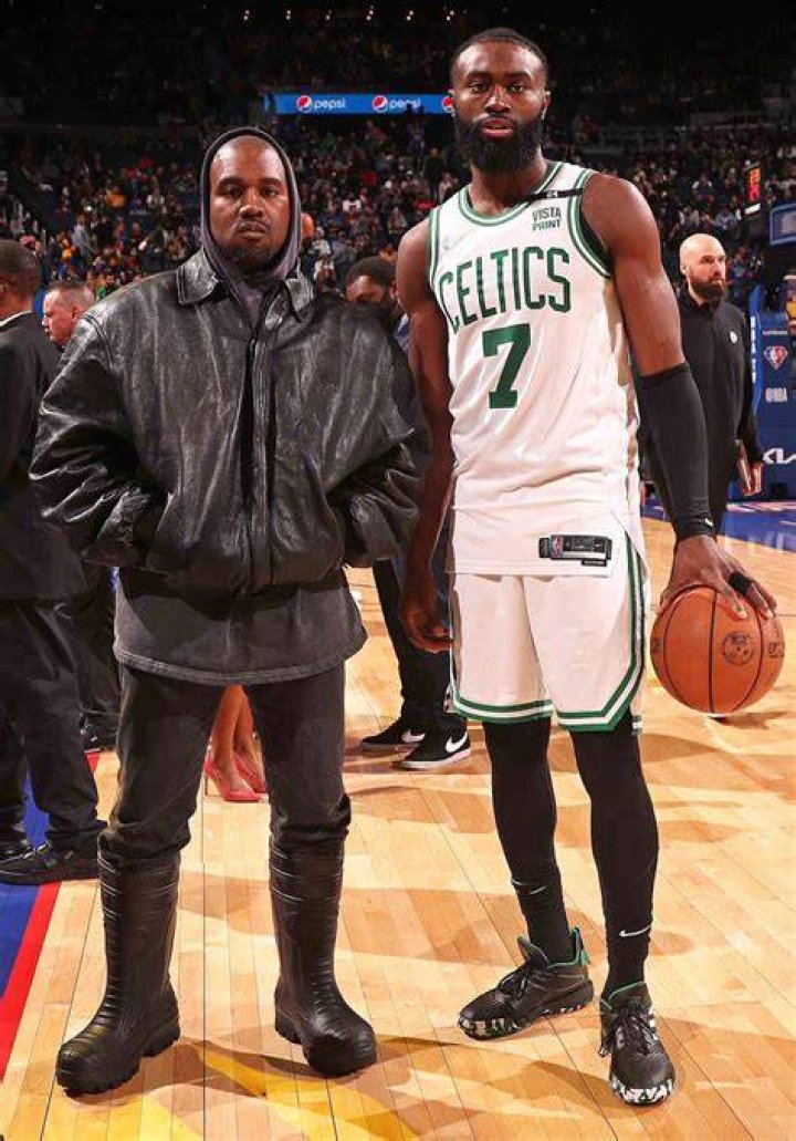 Jaylen Brown With Kanye West