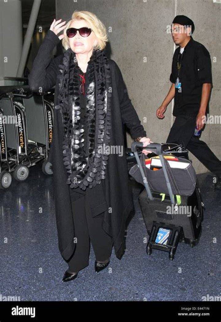 Joan Rivers arrives at LAX