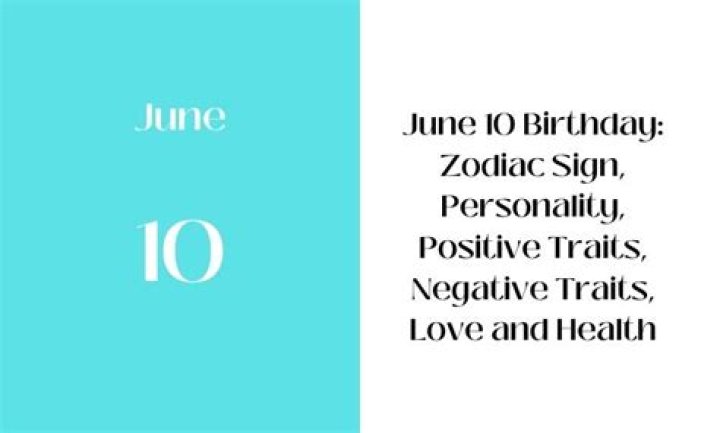 June 10 Birthdays By Profession