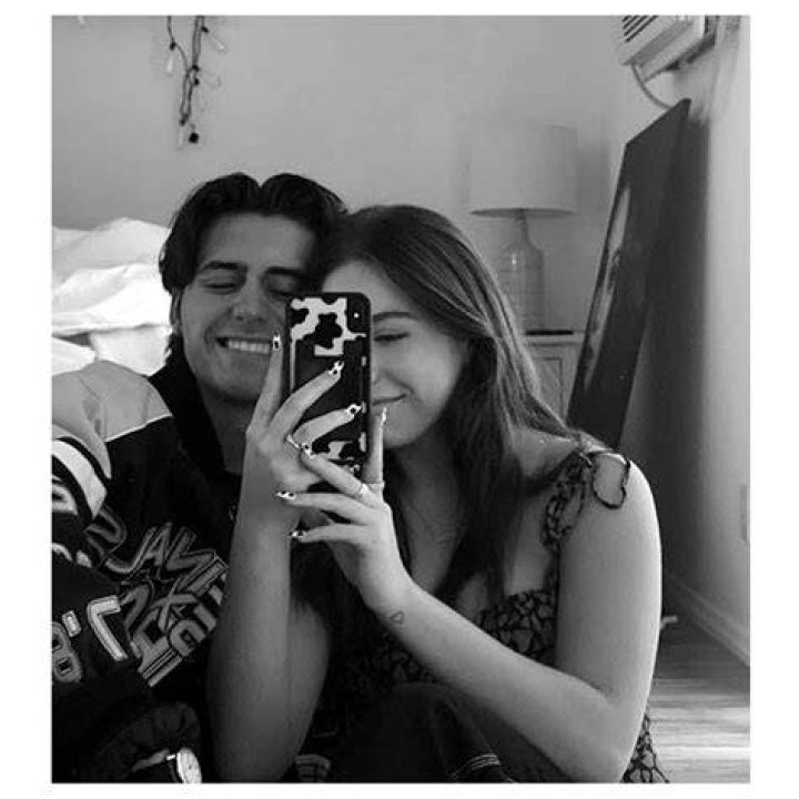 Mackenzie with her boyfriend Isaak Presley during Christmas celebration