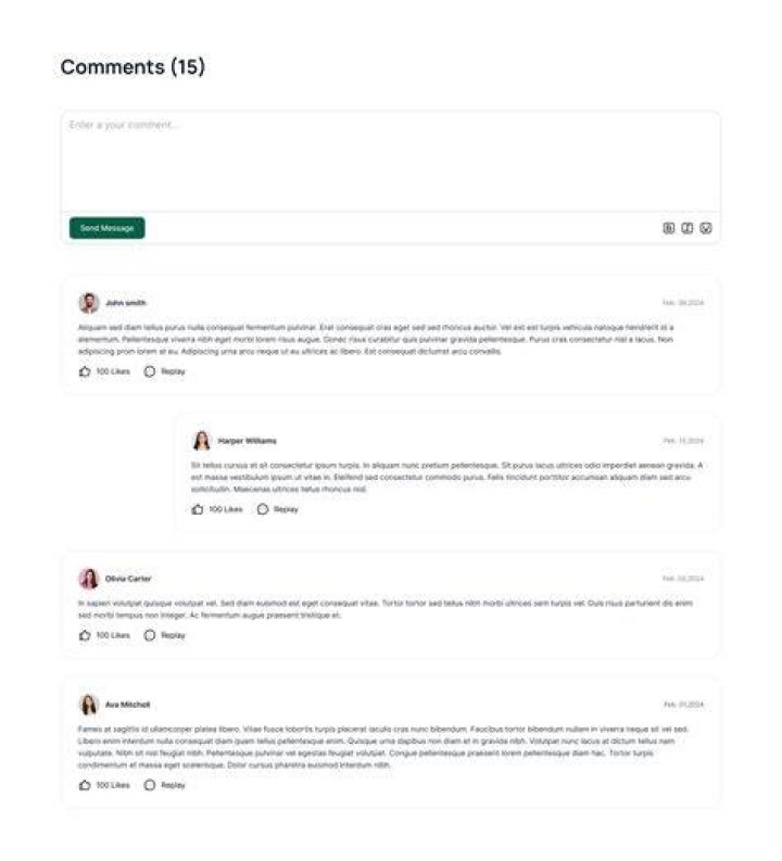 New comments format