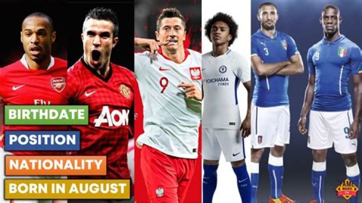 Soccer Players Born August 7