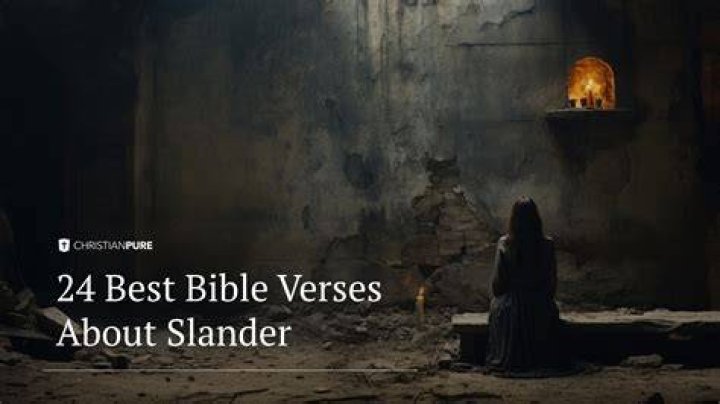What are some Bible verses about slander?