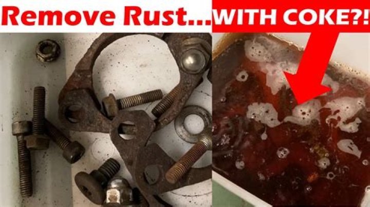 What causes Coke to remove rust?
