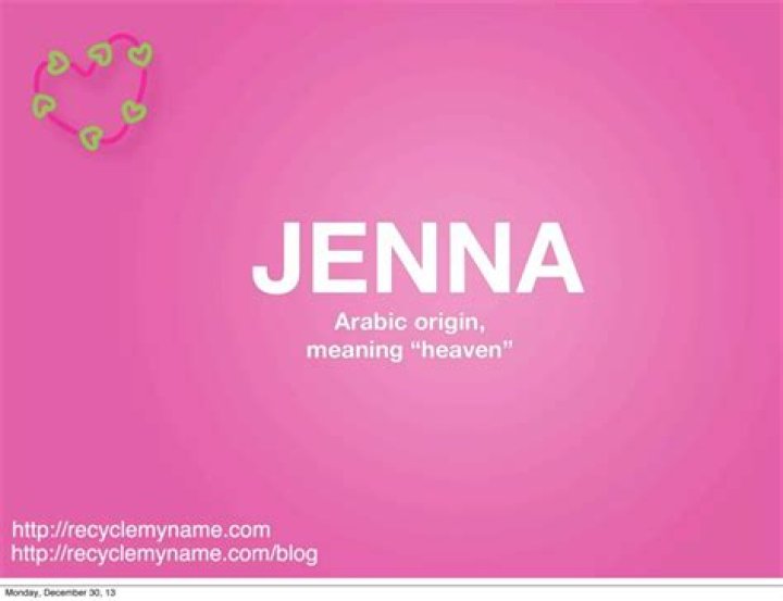 What does Jenna mean in Irish?
