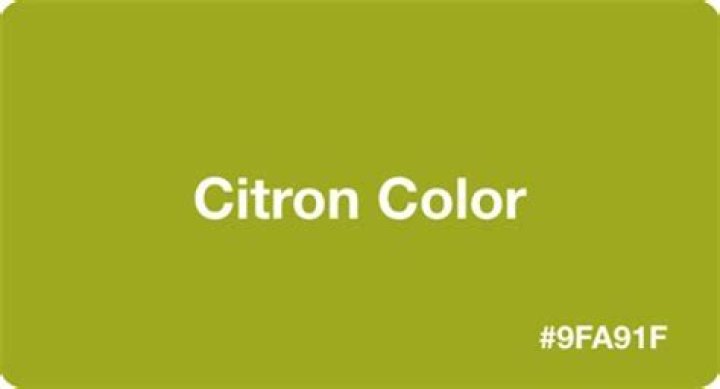 What does the color Citron look like?