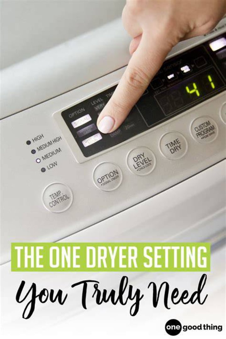 What is damp dry setting on dryer?