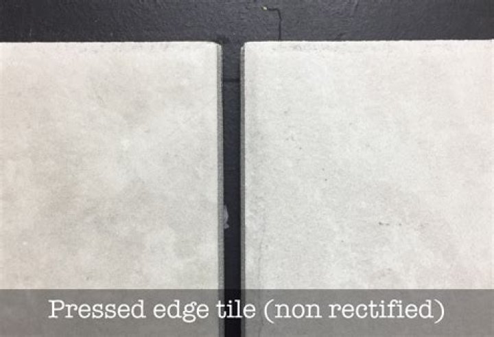 What is rectified edge porcelain tile?