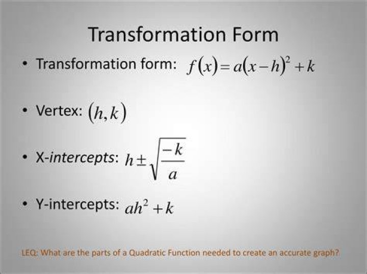 What is transformation form?