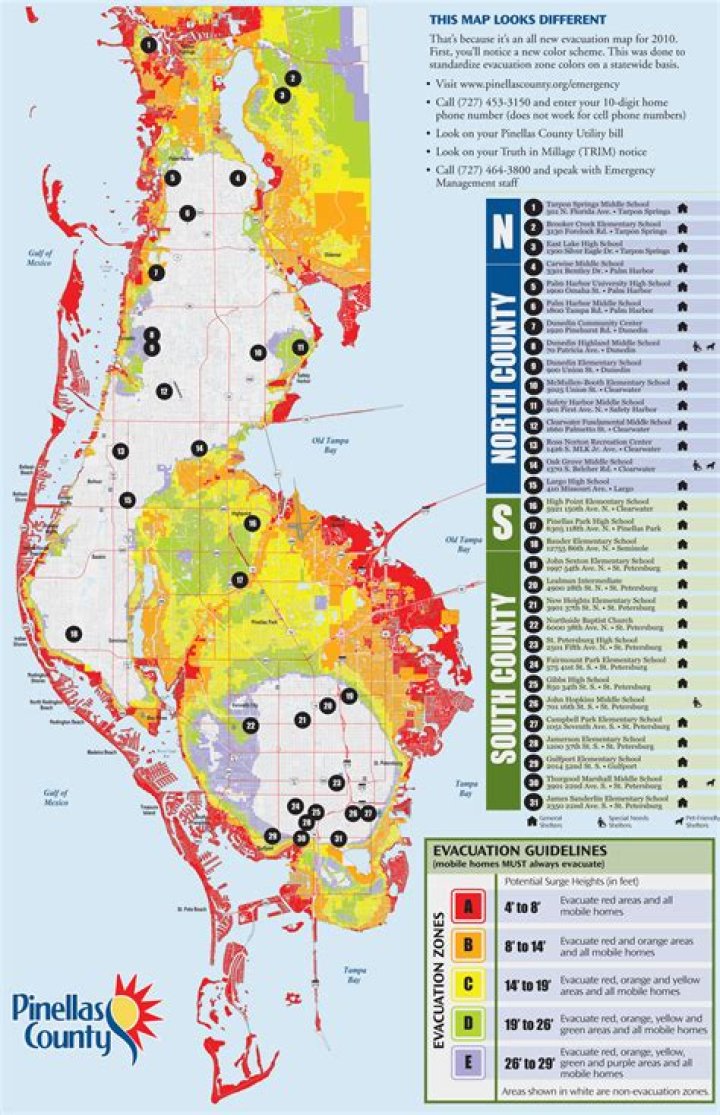What zone is Pinellas County?