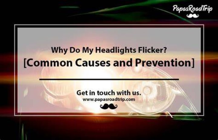 Why do my headlights flicker when I brake?