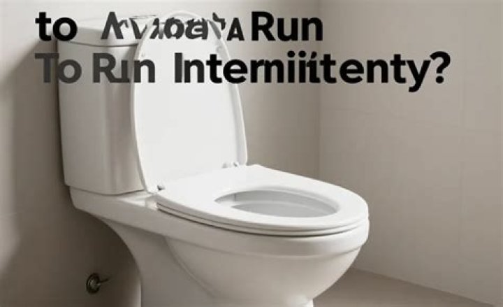 Why does my toilet run intermittently?